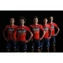 Maillot Bahrain Merida 2018 BodyFit Team Rojo